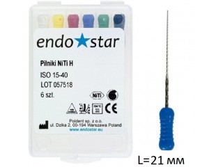 H-файлы - H-Files NiTi, L21 мм, Endostar