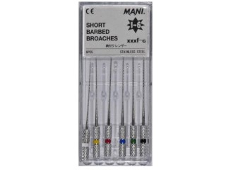 Пульпоэкстракторы Шорт Бардед Бройчес - Short Barbed Broaches