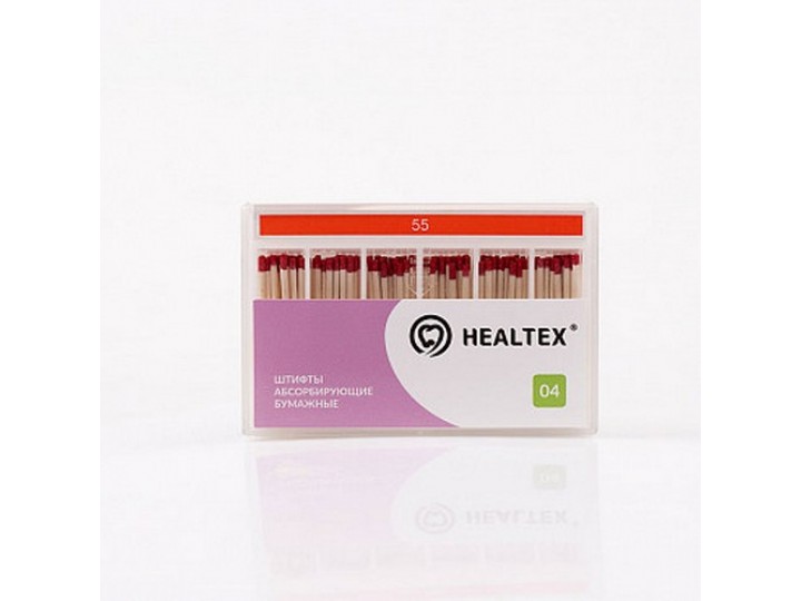 Штифты абсорбирующие бумажные Healtex, конусность 04
