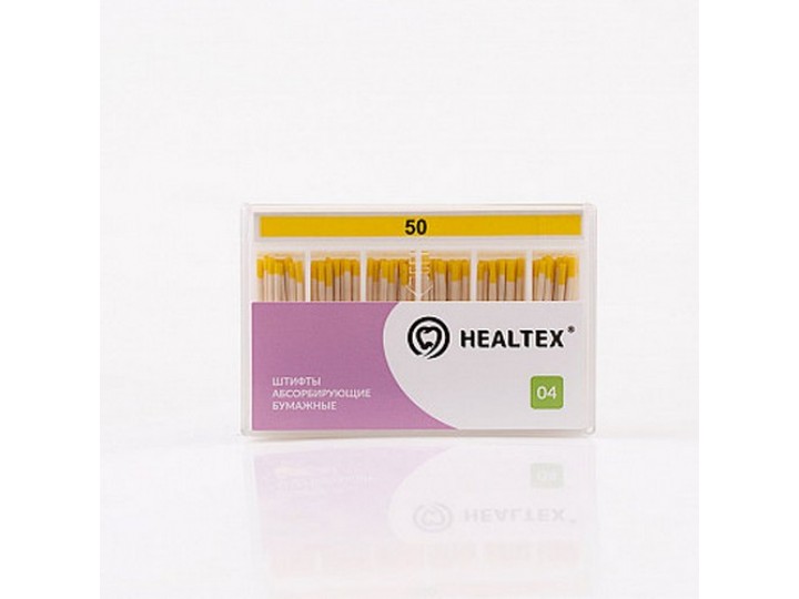Штифты абсорбирующие бумажные Healtex, конусность 04