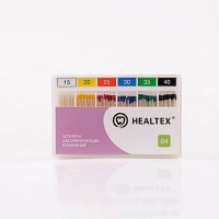 Штифты абсорбирующие бумажные Healtex, конусность 04