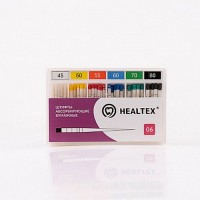 Штифты абсорбирующие бумажные Healtex с маркировкой длины, конусность 06