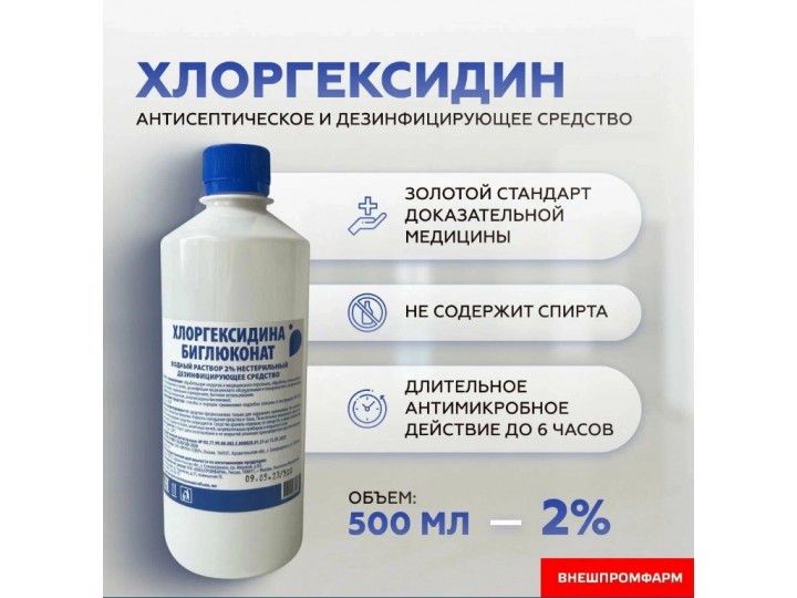 Хлоргексидин 2% жидкость антисептическая (300 мл) Хлоргексидин 2% жидкость антисептическая (300 мл)