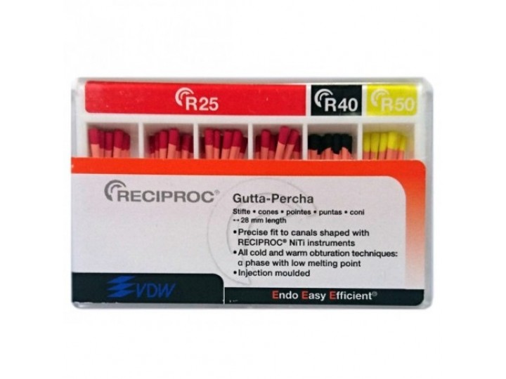 Гуттаперчевые штифты Reciproc, VDW