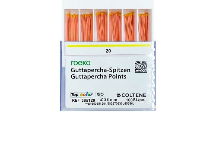Гуттаперча 02 (100 шт) ROEKO Coltene
