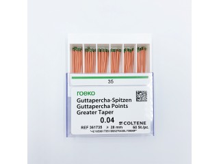 Гуттаперча 04 (100 шт) ROEKO Coltene