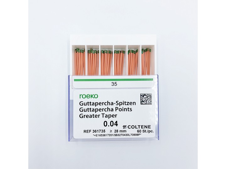 Гуттаперча 04 (100 шт) ROEKO Coltene