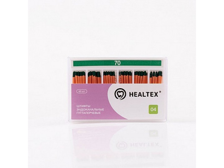 Штифты эндоканальные гуттаперчевые Healtex, конусность 04