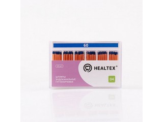 Штифты эндоканальные гуттаперчевые Healtex, конусность 04