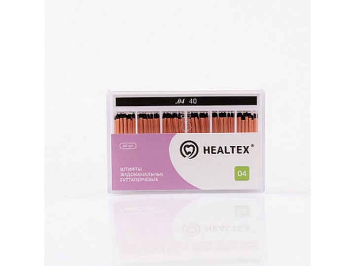 Штифты эндоканальные гуттаперчевые Healtex, конусность 04