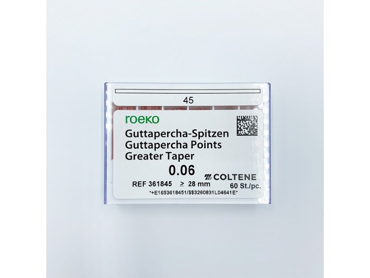 Гуттаперча 06 Greater Taper Coltene 100 шт