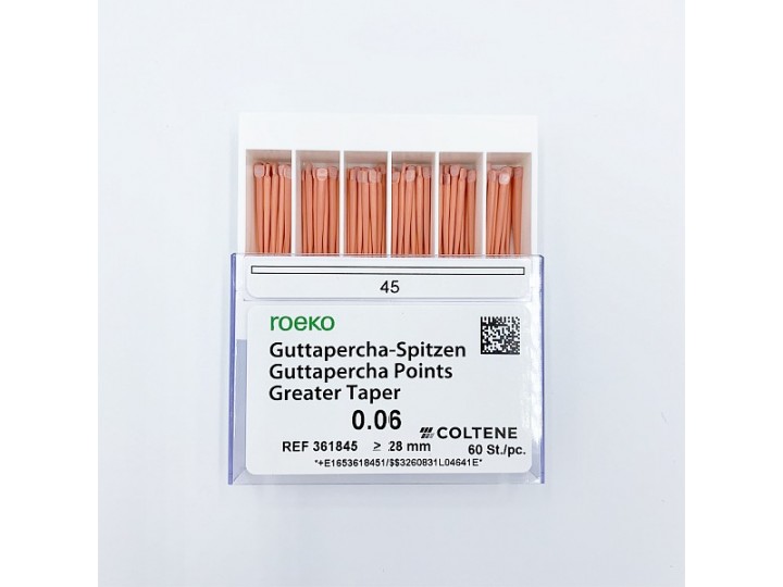 Гуттаперча 06 Greater Taper Coltene 100 шт