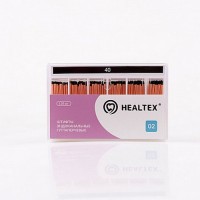 Штифты эндоканальные гуттаперчевые Healtex, конусность 02