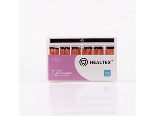Штифты эндоканальные гуттаперчевые Healtex, конусность 02