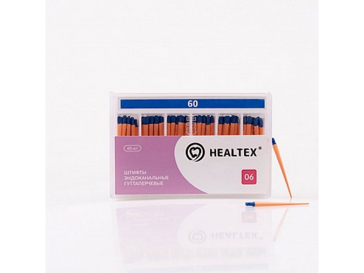 Штифты эндоканальные гуттаперчевые Healtex, конусность 06