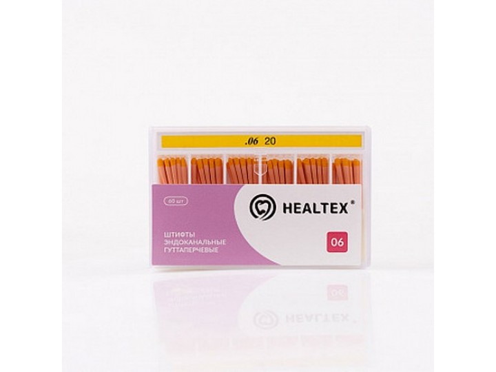 Штифты эндоканальные гуттаперчевые Healtex, конусность 06