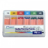 Гуттаперчевые штифты Мета, конусность 04