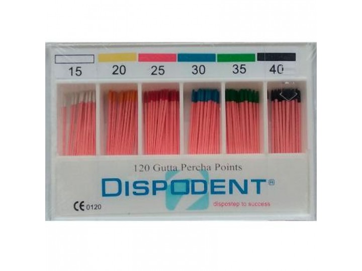 Гуттаперчевые штифты Dispodent, конусность 06