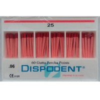 Гуттаперчевые штифты Dispodent, конусность 06