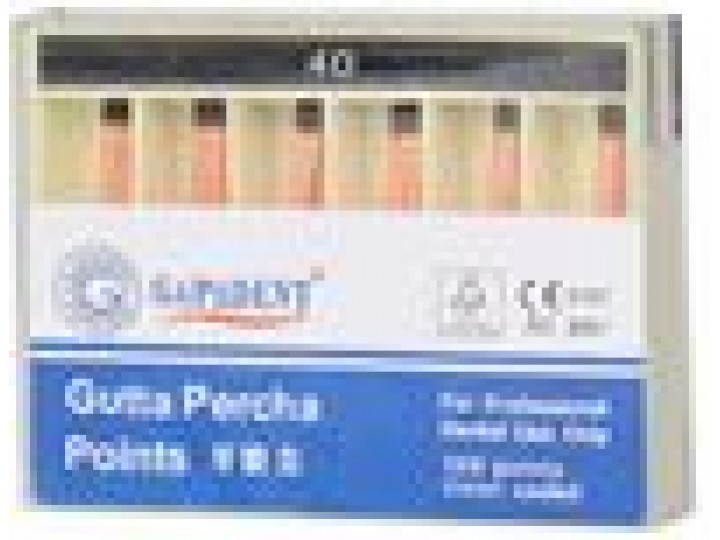 Гуттаперчевые штифты Gapadent конусность 02