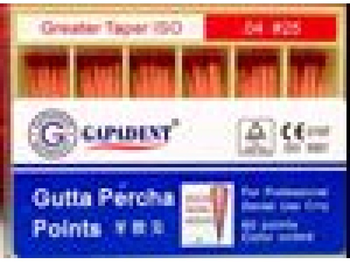 Штифты гуттаперчевые конусные 04(60 шт.), Gapadent