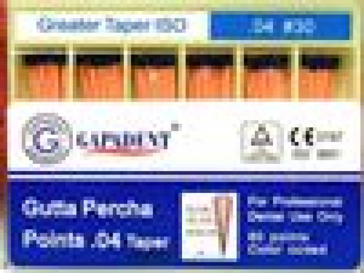 Штифты гуттаперчевые конусные 04(60 шт.), Gapadent