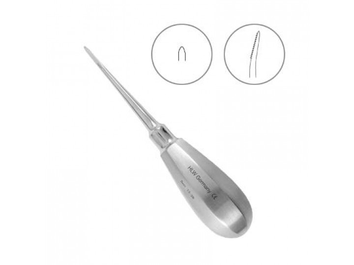 Элеватор Bein зубчатый, изогнутый, 2 мм, №13-3BCZ, HLW