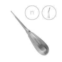 Элеватор Bein изогнутый, 3 мм, №13-7BC, HLW