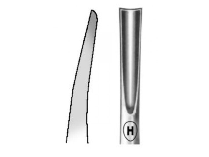 HSA 752-03 - элеватор Coupland 3 для верхних корней, прямой с подгибом, 4 мм