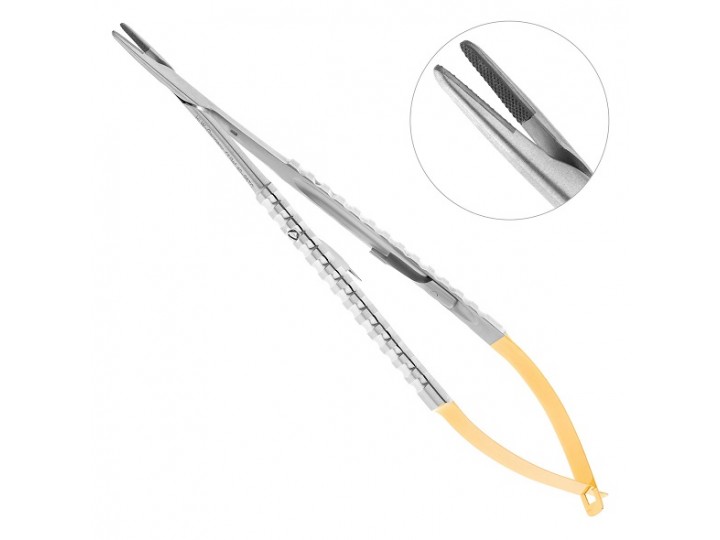 Иглодержатель хирургический прямой Micro-Nadelhalter TC 40-95TC