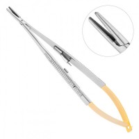 Иглодержатель микрохирургический прямой Castroviejo TC, 185 мм, NOPA AE 578/18