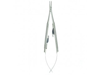 Иглодержатель с фиксатором изогнутый 121-430-P