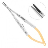Иглодержатель микрохирургический прямой Castroviejo TC, 145 мм, NOPA AE 572/14