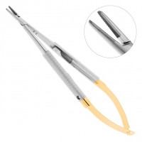 Иглодержатель хирургический прямой Castroviejo-Gomel TC 20-19