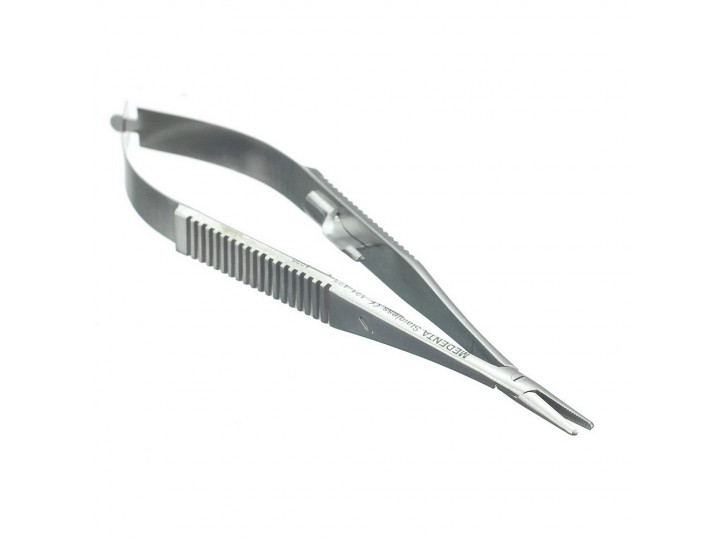 Иглодержатель с фиксатором, прямой с насечками 121-423-P