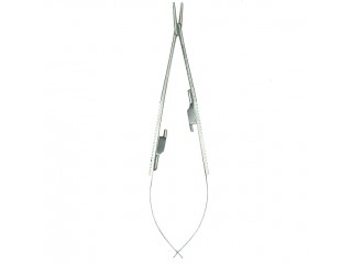 Иглодержатель с фиксатором прямой Castroviejo 121-425-P, 18 см