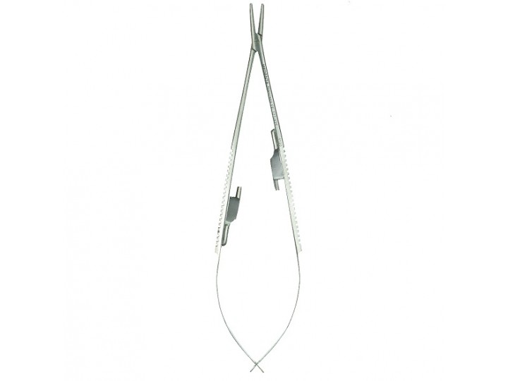 Иглодержатель с фиксатором прямой Castroviejo 121-425-P, 18 см
