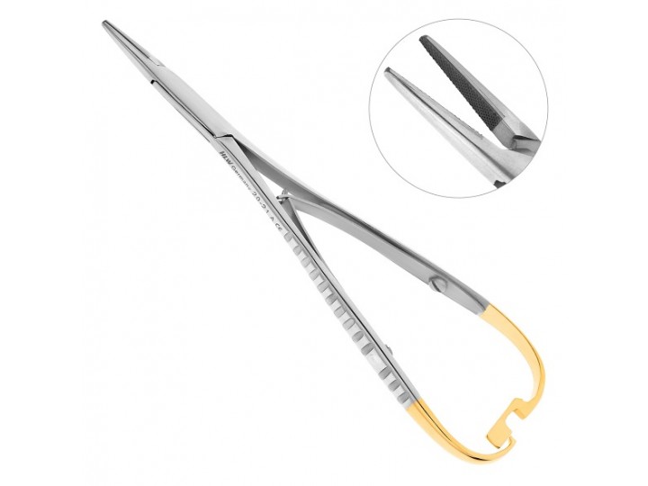 Иглодержатель хирургический Mini-Head Lichtenberg TC 20-21A