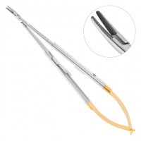 Иглодержатель хирургический изогнутый Micro-Nadelhalter TC 40-46
