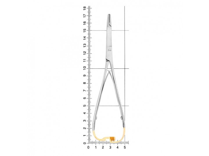 Иглодержатель хирургический прямой Mathieu-Olsen TC 20-32