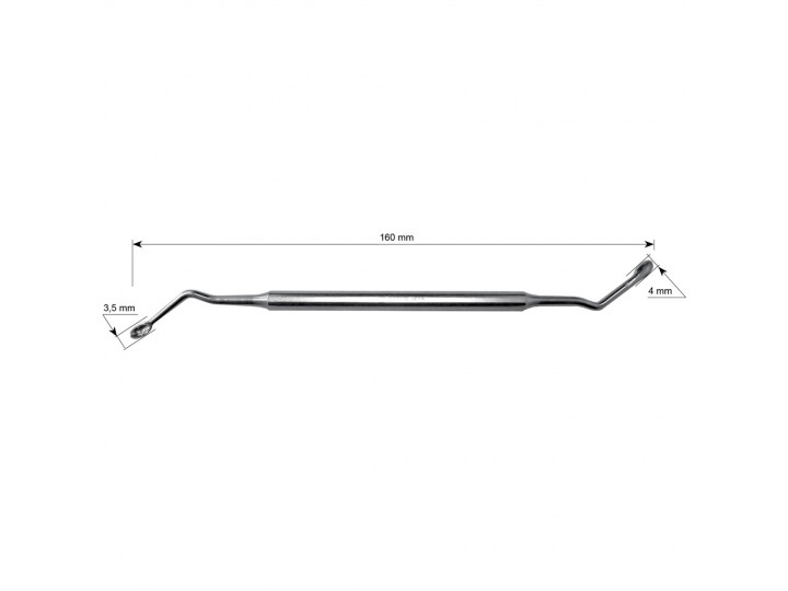 Ложка кюретажная изогнутая большая №3 ММИЗ