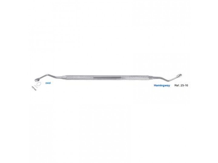 Ложка кюретажная овальная Hemingway, 4,0 мм №25-16 HLW