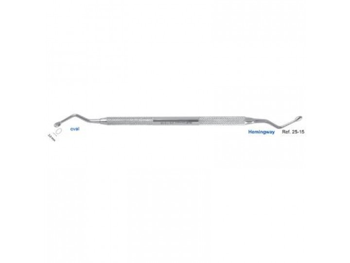 Ложка кюретажная овальная Hemingway, 3,0 мм №25-15 HLW