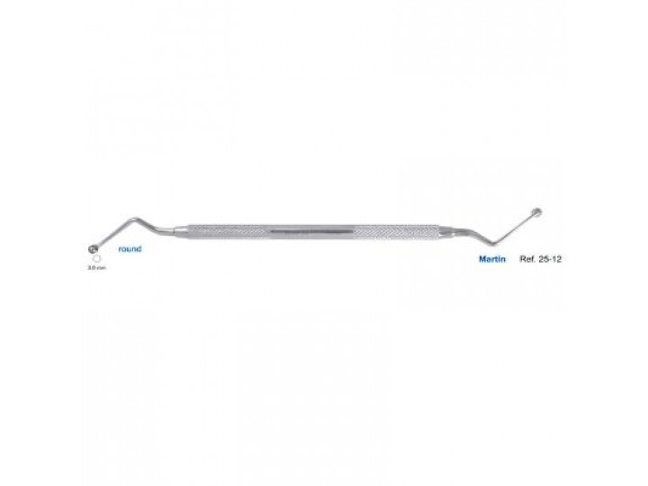 Ложка кюретажная круглая Martin, 3,0 мм №25-12 HLW