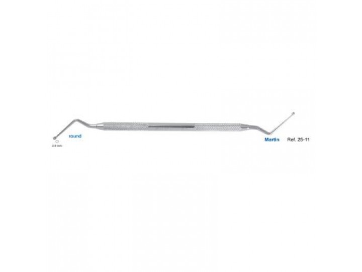 Ложка кюретажная круглая Martin, 2,0 мм №25-11, HLW