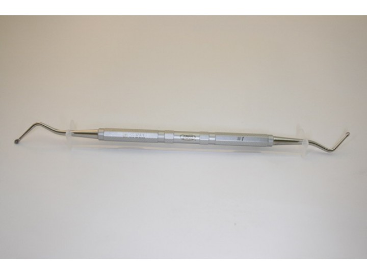 Ложка кюретажная изогнутая №1, 14311