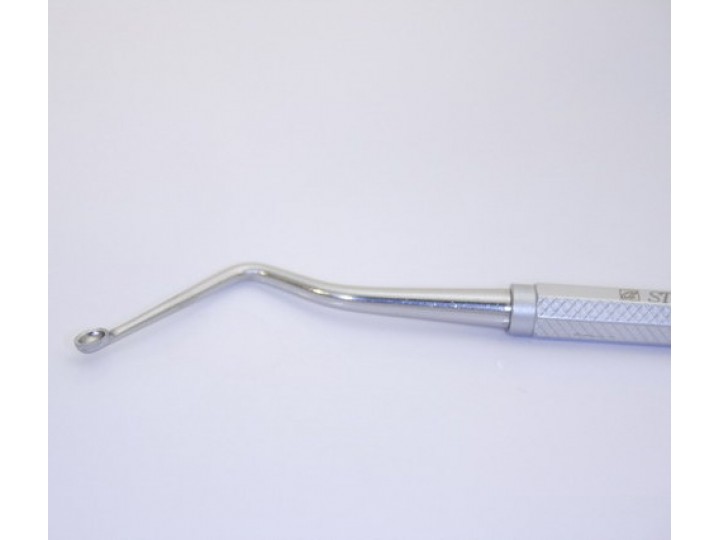 Ложка кюретажная изогнутая с длинной шейкой, 14316