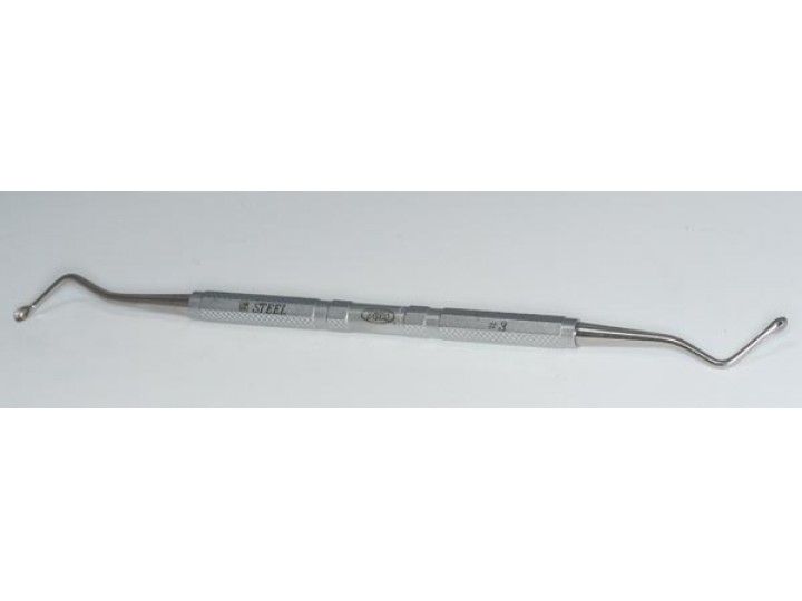 Ложка кюретажная изогнутая №3, 14313