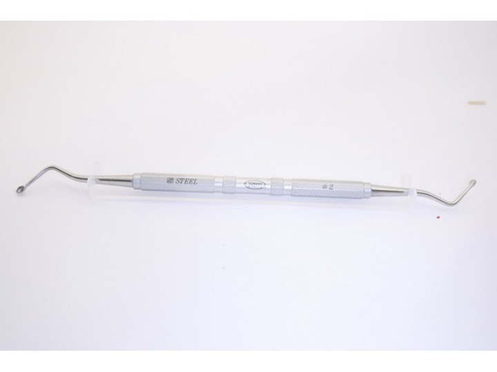 Ложка кюретажная изогнутая №2, 14312