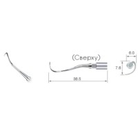 P25L-S - насадка для пародонтологии с наклоном влево